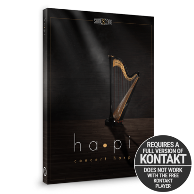 ha pi Concert Harp音乐会情感竖琴音色kontakt空灵神秘编曲音源